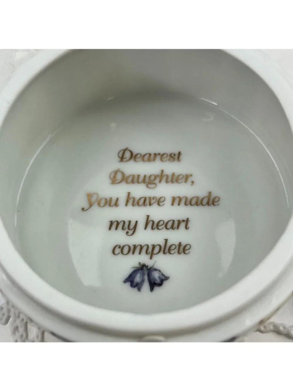 Dearest Daughter Ardleigh Elliott Heirloom Porcelain Music Box Mothers Day.